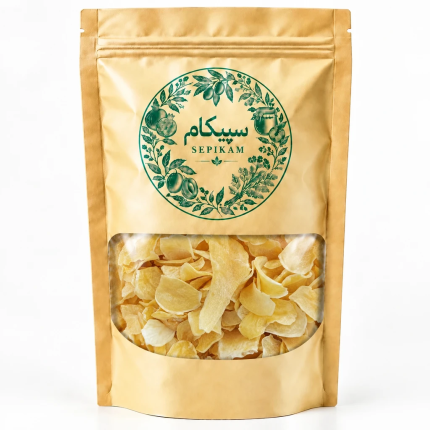 سیب زمینی خشک سپیکام در بسته بندی پنجره دار متالایزر طلایی