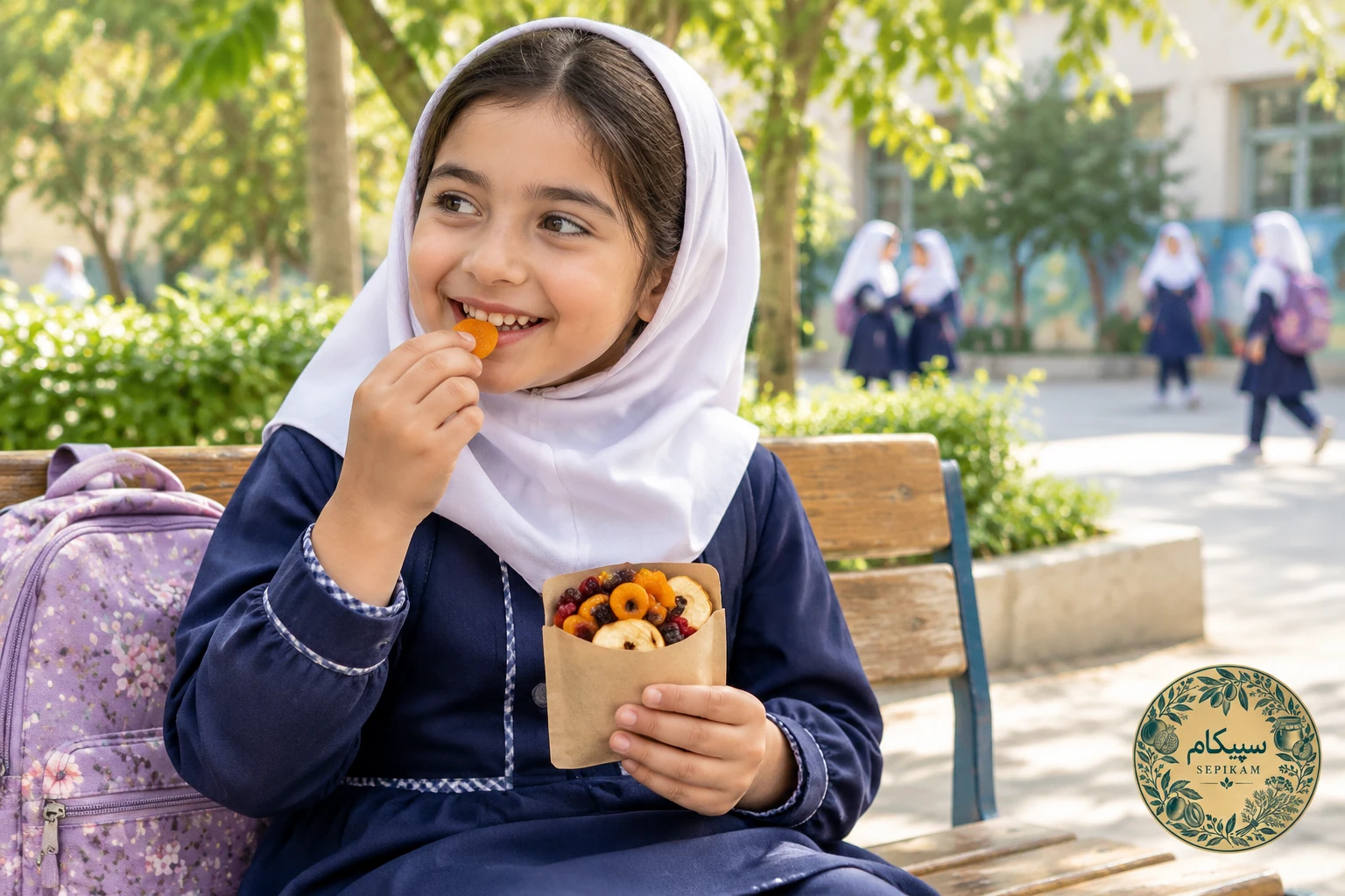 بستهبندی بهداشتی میوه خشک سپیکام مناسب ظرف تغذیه مدرسه